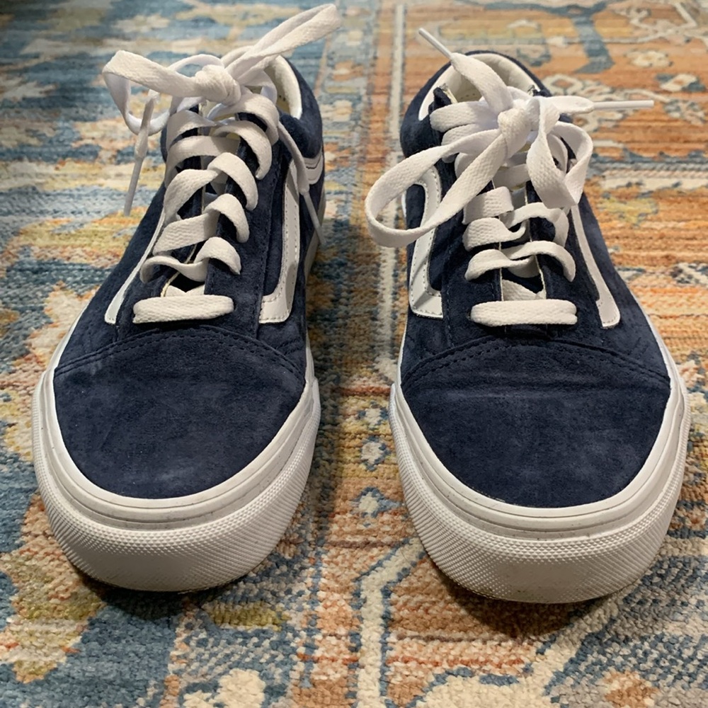 Vans Old Skool Blue Suede Sneakers - Picture 7 of 9